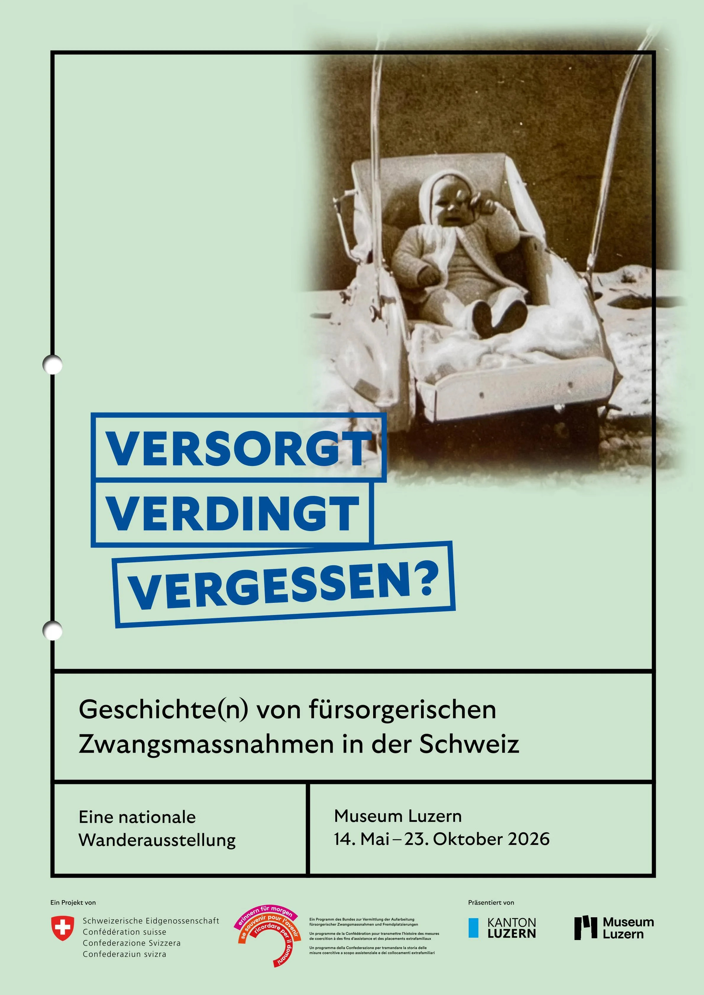 Versorgt. Verdingt. Vergessen? Ausstellung in Luzern