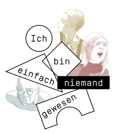 Ausstellungsplakat "Ich bin einfach niemand gewesen"