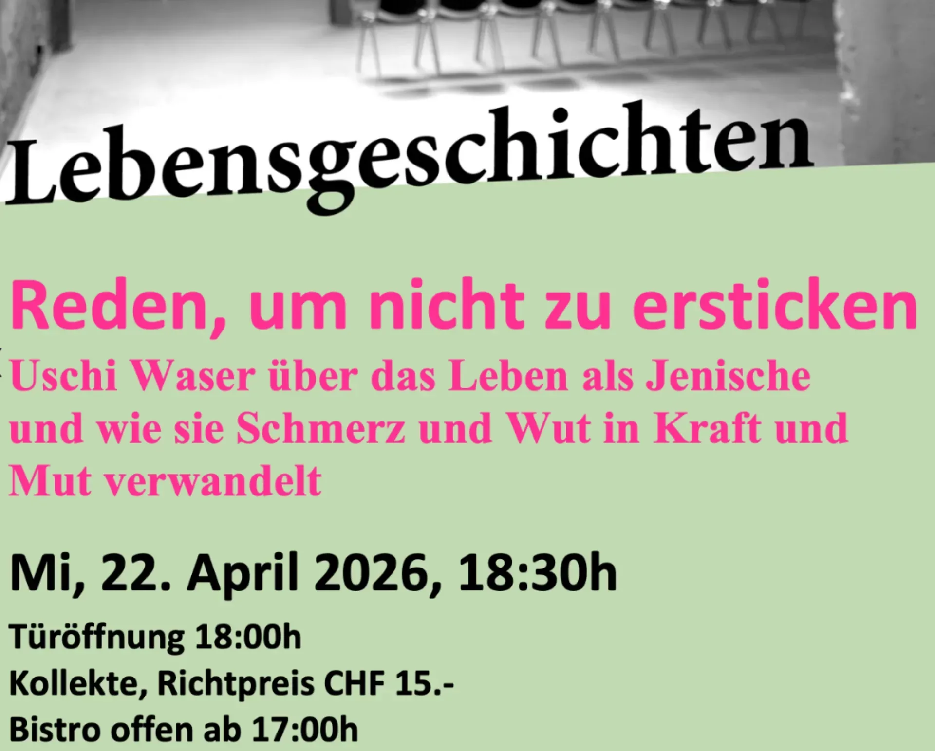 Gespräch: Lebensgeschichten - Reden, um nicht zu ersticken